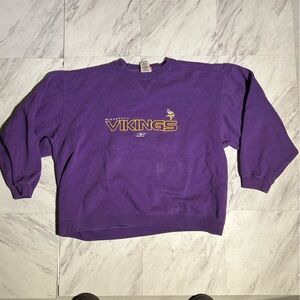 Vintage Minnesota Vikings embroidered crewneck